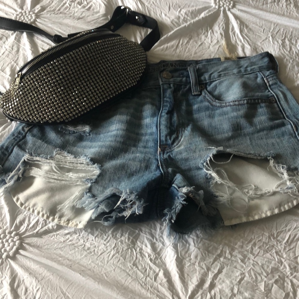 American Eagle outfitters distressed denim short